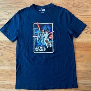 GAP x STAR WARS Navy Blue T-Shirt medium